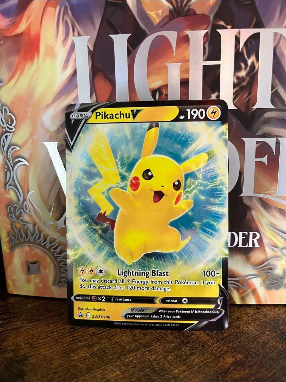 Pikachu V Pokemon Sword & Shield Promo Trading Card SWSH198